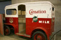 Horse-drawn Carnation milk wagon at Travel Town Museum. Los Angeles, CA.