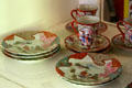 Nippon porcelain cups, saucer & plates at Nixon Birthplace. Yorba Linda, CA.