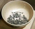 Bowl with image of Shipright's Arms, made in England to mark visit of General Lafayette to USA at Nixon Library. Yorba Linda, CA.
