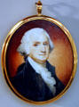 Portrait of George Washington on ivory by Robert Field given to Nixon by President of Venezuela at Nixon Library. Yorba Linda, CA.