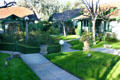 Bryan Court rare example of group of American bungalows. Pasadena, CA.