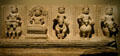 Cambodia: Stele with five planetary deities of sculpted sandstone in Norton Simon Museum. Pasadena, CA.