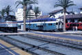 Amtrak, Coaster & Trolley trains at Santa Fe Depot. San Diego, CA.