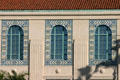 San Diego City & County Administration Building tiles around windows. San Diego, CA.