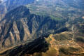 Aerial view of hills east of San Diego. CA.