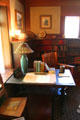 Library table & lamp at Marston House Museum. San Diego, CA.