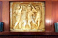 Relief of dancing cherubs over parlour fireplace at Marston House Museum. San Diego, CA.