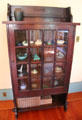 Arts & crafts display cabinet by Roycroft at Marston House Museum. San Diego, CA.