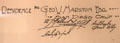 Signatures of W.S. Hebbard & I. Gill on plan for Marston House. San Diego, CA.