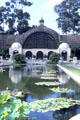 Botanical building & lily pond in Balboa Park. San Diego, CA.