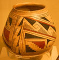 Mata Ortiz pottery jar from Casas Grandes at San Diego Museum of Man. San Diego, CA.