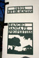 Sign for Rancho Santa Fe Land & Improvement Company Office. Rancho Santa Fe, CA.