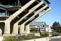 Cantilevered supports of Geisel Library at UCSD. La Jolla, CA.