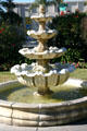 Fountain in garden of La Jolla Women's Club. La Jolla, CA