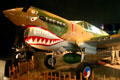 Curtiss P-40 fighter in colors of Flying Tigers at San Diego Aerospace Museum. San Diego, CA.