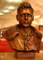 Bust of Charles Lindbergh in International Aerospace Hall of Fame at San Diego Aerospace Museum, San Diego, CA