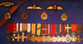 Medals of Canadian WWI air ace Billy Bishop including Victoria Cross at San Diego Aerospace Museum. San Diego, CA.
