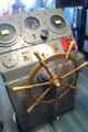 Ship's wheel of Midway aircraft carrier. San Diego, CA.