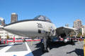 Grumman F-14 Tomcat carrier-based jet interceptor at Midway aircraft carrier museum. San Diego, CA.