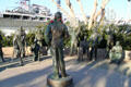 National Salute to Bob Hope monument in park beside Midway carrier museum. San Diego, CA.
