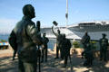 Bob Hope entertaining troops at National Salute to Bob Hope monument. San Diego, CA.