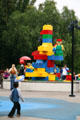 Lego fountain at Legoland California. Carlsbad, CA.
