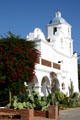 San Luis Rey Mission Church tower. Oceanside, CA.
