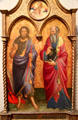 Sts. John the Baptists & John the Evangelist tempera painting by Mariotto di Nardo at J. Paul Getty Museum Center. Malibu, CA.