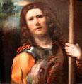 St George painting by Dosso Dossi at J. Paul Getty Museum Center. Malibu, CA.