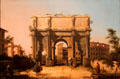 Arch of Constantine with Colosseum in Background painting by Canaletto at J. Paul Getty Museum Center. Malibu, CA.