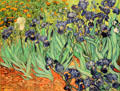 Irises painting by Vincent van Gogh at J. Paul Getty Museum Center. Malibu, CA.