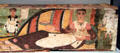 Romano-Egyptian painted coffin at Getty Museum Villa. Malibu, CA.