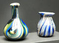 Roman glass flasks at Getty Museum Villa. Malibu, CA.