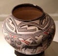 Ceramic jar from Zuni Pueblo, NM at Riverside Museum. Riverside, CA.