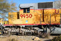 Union Pacific diesel locomotive 9950 at Barstow Railroad Museum. Barstow, CA