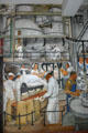 Packaging line workers mural by Ralph Stackpole in Coit Tower. San Francisco, CA.