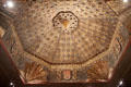 Mudéjar carved ceiling from Torrijos, Spain at Legion of Honor Museum. San Francisco, CA.