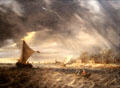 Thunderstorm painting by Jan van Goyen at Legion of Honor Museum. San Francisco, CA.