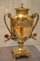 Gilt silver hot water urn by Martin-Guillaume Biennais of Paris at Legion of Honor Museum. San Francisco, CA.