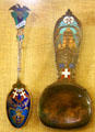 Denmark Souvenir Spoons from Panama-Pacific International Exposition in private collection. San Francisco, CA.