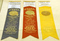 Award ribbons from Panama-Pacific International Exposition at California Historical Society. San Francisco, CA.