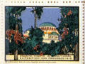 Domed building poster stamp from Panama-Pacific International Exposition. San Francisco, CA.