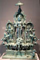 Hindu deity of sun, Surya bronze sculpture from Java, Indonesia at Asian Art Museum. San Francisco, CA.