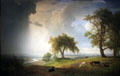 California Spring painting by Albert Bierstadt at de Young Museum. San Francisco, CA.
