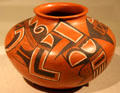 Hopi Pueblo earthenware jar by Fannie Nampeyo of Arizona at de Young Museum. San Francisco, CA.