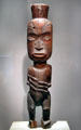 Maori gable figure from North Island of New Zealand at de Young Museum. San Francisco, CA.