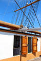 Cook's & other workshops on deck of sailing ship Balclutha at Maritime National Historical Park. San Francisco, CA.