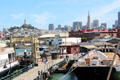 View from Maritime National Historical Park to skyline of San Francisco. San Francisco, CA.