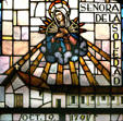 Stained glass Suestra Señora de la Soledad