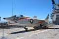 Chance Vought F-8 Crusader "The Last Gunfighter" Supersonic Fighter on USS Hornet CV-12. Alameda, CA.